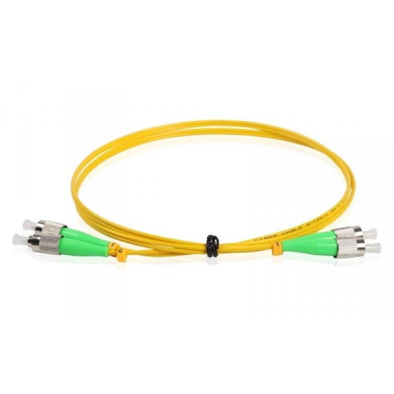 Оптический патчкорд FC/APC-FC/APC, SM G652D, 3.0mm, duplex, LSZH, 2M