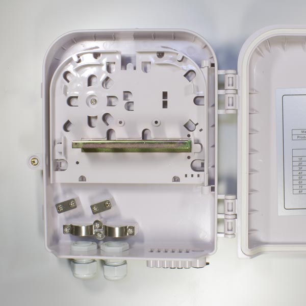 Кросс-муфта оптическая GJS-X30B, настенный сплиттерный распределительный бокс FTTH на 8 портов SC/LC