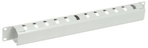 ITK 19" металлический кабельный органайзер с крышкой, 1U, серый